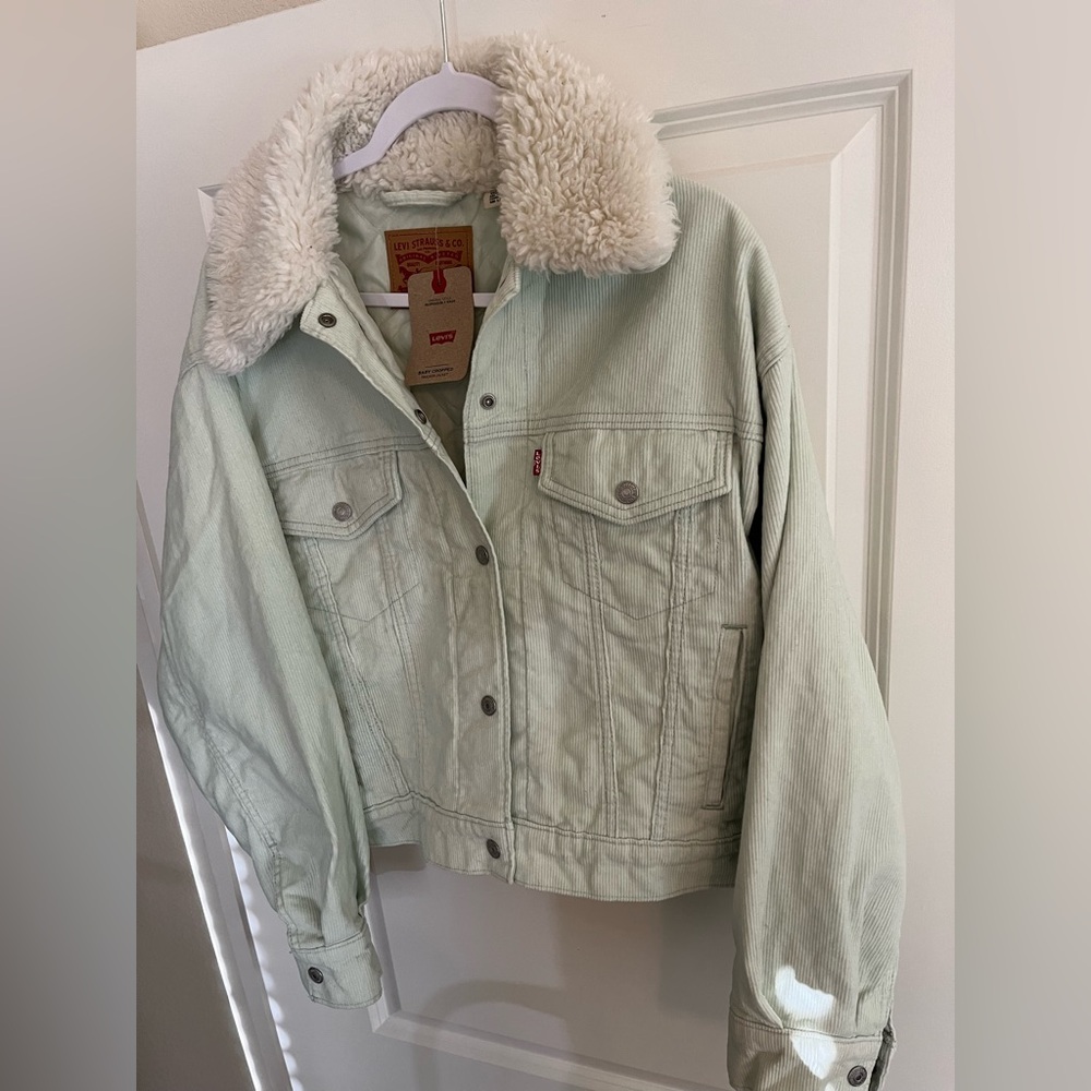 Levi's Women's Sherpa Trucker Jacket - Green